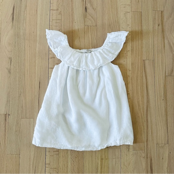 J. Crew Off the Shoulder Linen Top, Size XS - Picture 3 of 4